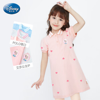 迪士尼(DISNEY)女童连衣裙儿童裙子夏季爱莎公主polo 迪士尼(DISNEY)女童连衣裙儿童裙子夏季爱莎公主polo